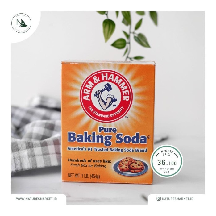 

ORIGINAL MURAH ARM & HAMMER Pure Baking Soda 454gr