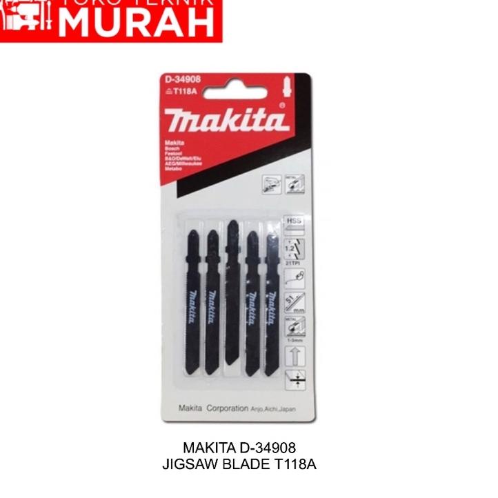 10.10 Product HOT Makita Jigsaw Blade No B22 Mata Gergaji B-22 Jig Saw T118A-D34908 grosir