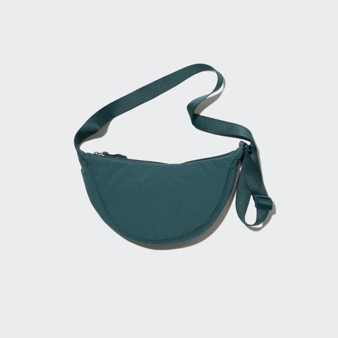 UNIQLO Women Round Mini Shoulder Bag Grey Original Murah Tas Wanita