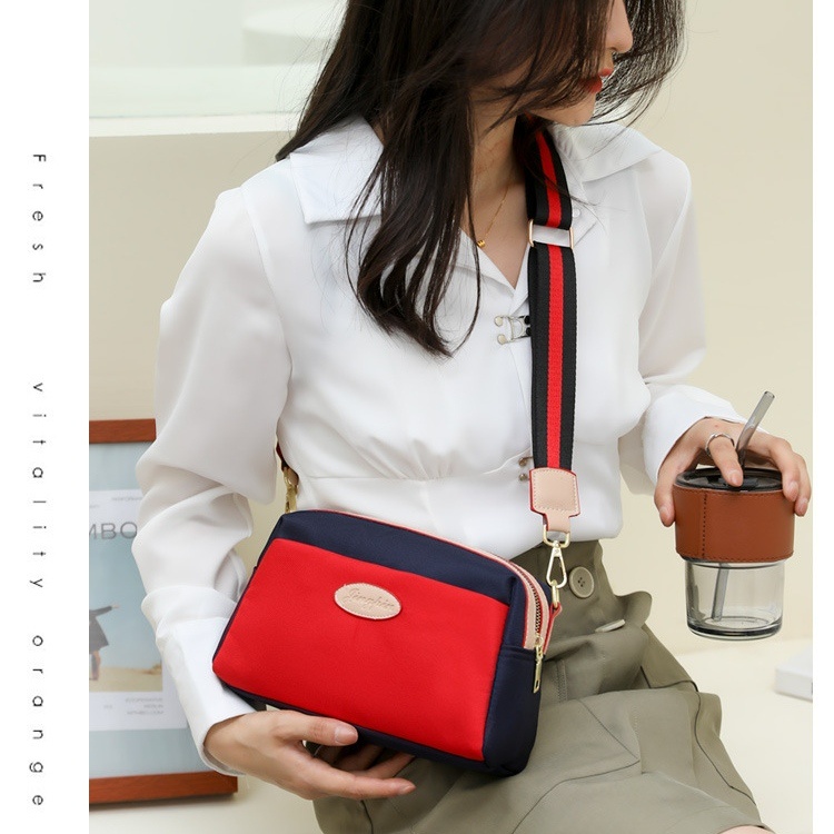 TAS SELEMPANG WANITA JINGPIN MERAH IMPORT ANTI AIR KECIL RENUMI PREMIUM FASHION TA665R1 SLING BAG CEWEK KOREA REMAJA KEKINIAN BRANDED BATAM SIMPLE CASUAL