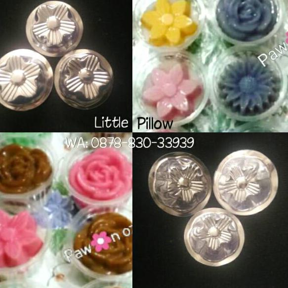 New Trend--(Isi 100pcs - MIKA AGAR SERUNI) Cetakan Puding Mika Bunga Seruni Mini/Cetakan Agar/Cetaka