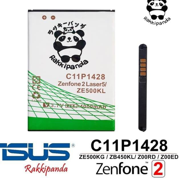 Baterai  Asus Zenfone 2 Laser 5 Inch C11P1428 Z00ED Z00RD ZE500KL ZE500KG batere batre batrai batter