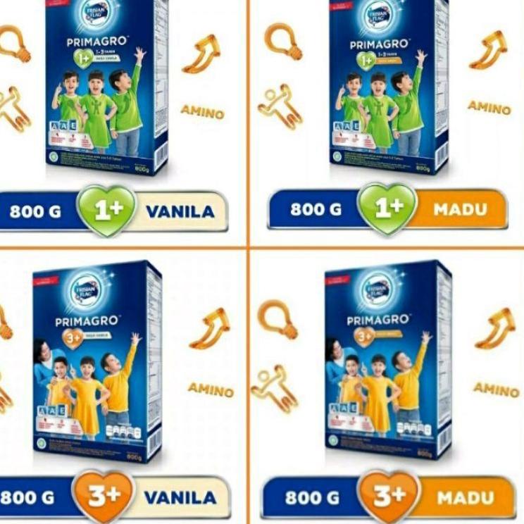 

Subsidi--FRISIAN FLAG PRIMAGRO 1+ DAN 3+ VANILA MADU 800GRAM