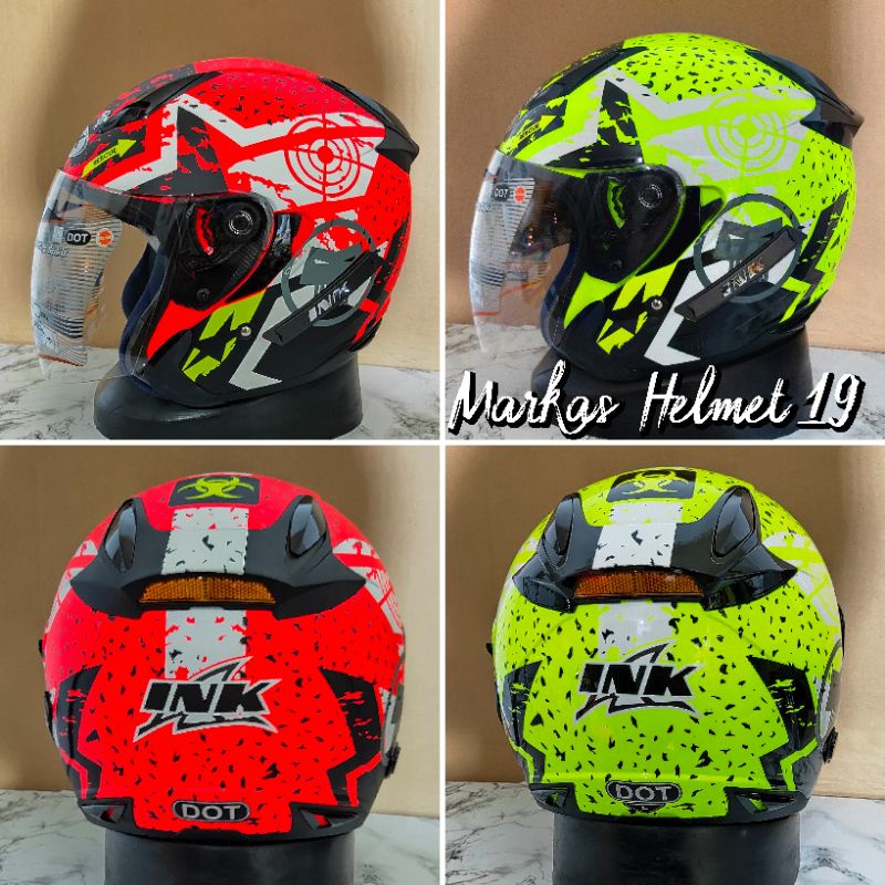 HELM INK METRO MOTIF DOBEL VISOR