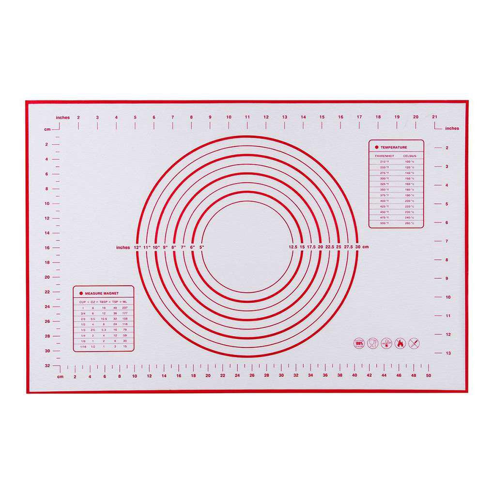 Alas Adonan Silikon Anti Lengket Kue Restoran Portable Adonan Rolling Pad Sheet Alat Baking Aksesoris Dapur