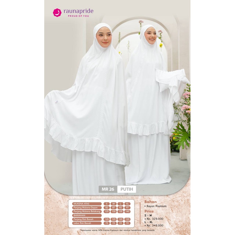 Rauna Mukena Rayon /MR-26/Fashion Muslim