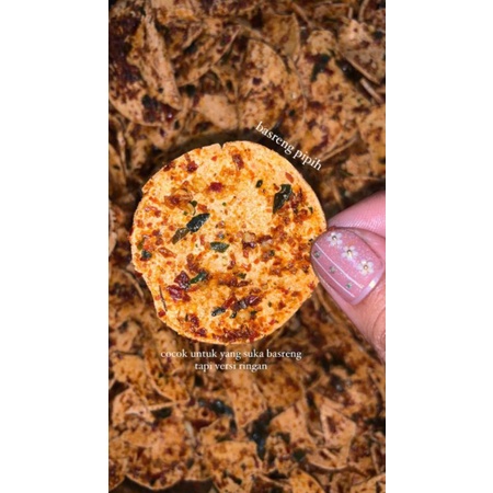 

Basreng bulat pedas daun jeruk