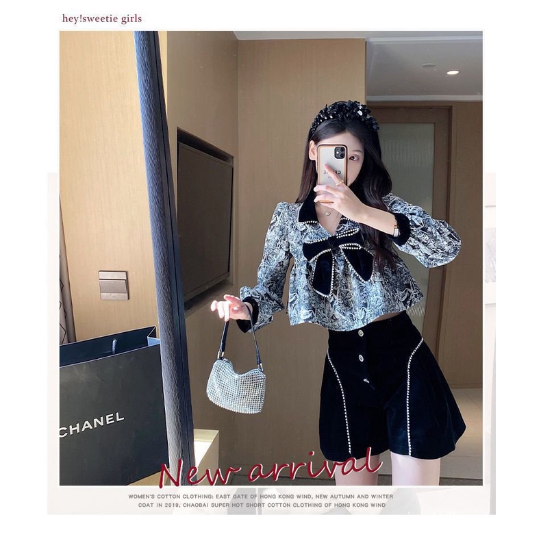 #Sisjuly# Setelan wanita dupa kecil angin angin mode baru celana pendek wanita dua potong