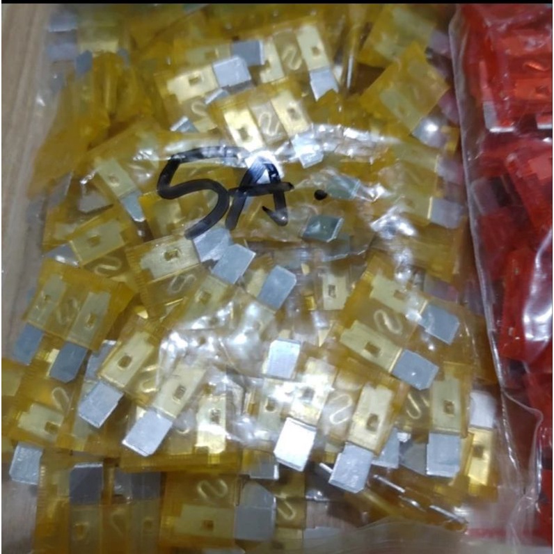 Sekring tancap fuse tancap mobil 1kotak 100pcs 5a 10a 15a 20a 25a 30a