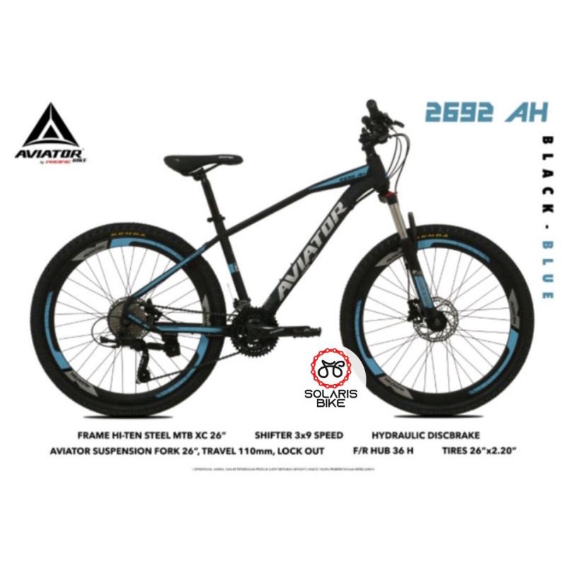 Sepeda Gunung MTB Anak Dewasa 26 Aviator 2692 AH HD Hidrolic