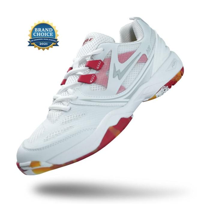 Eagle Jet Pro Badminton Shoes - Putih/Merah