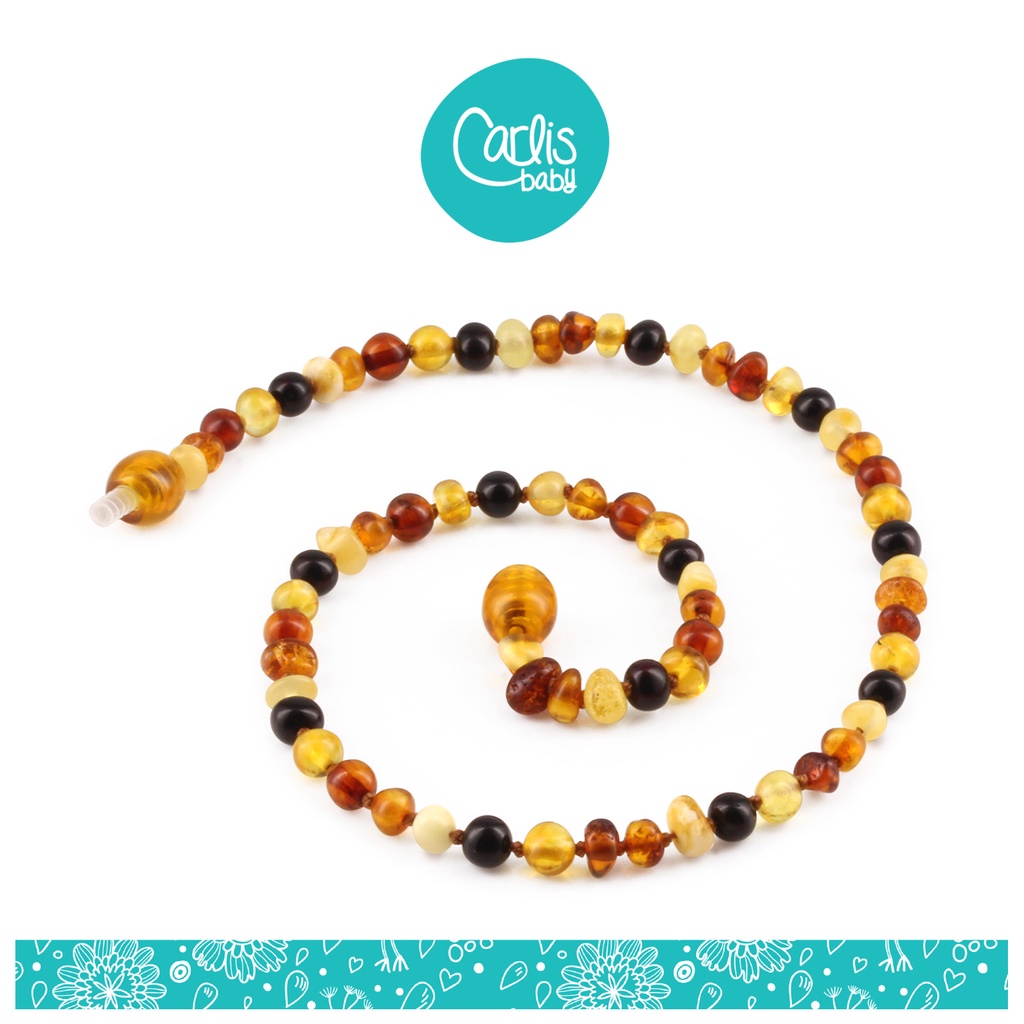 Kalung dan Gelang Amber Tumbuh Gigi Bayi XB43M By Carlis Baby