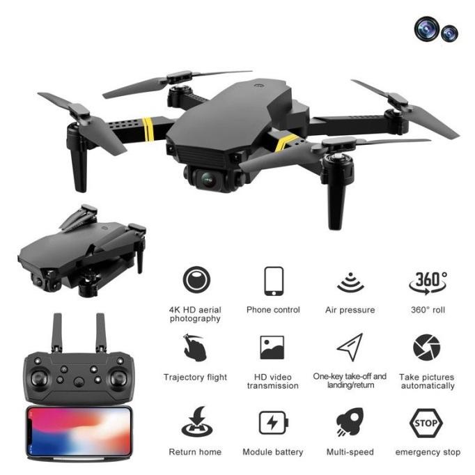 [ Promo ] Dennos E58 Drone Camera Drone Quadcopter Auto Fokus Include Remote Dan - Drone Kamera Dan 