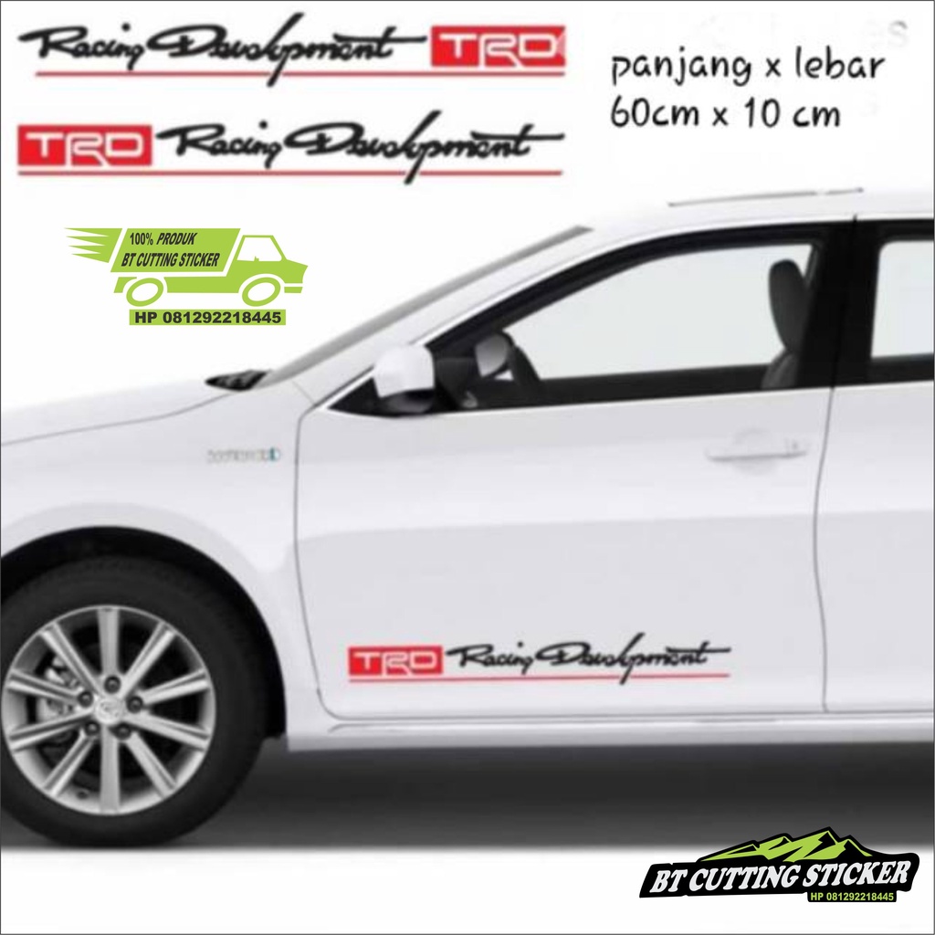 Jual Sticker Mobil Trd Stiker Trd Racing Development Sticker Mobil Trd