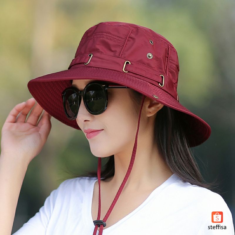 TOPI RIMBA | fashionable outdoor bucket casual hat impor unisex pria wanita dewasa cewek cowok cod keren