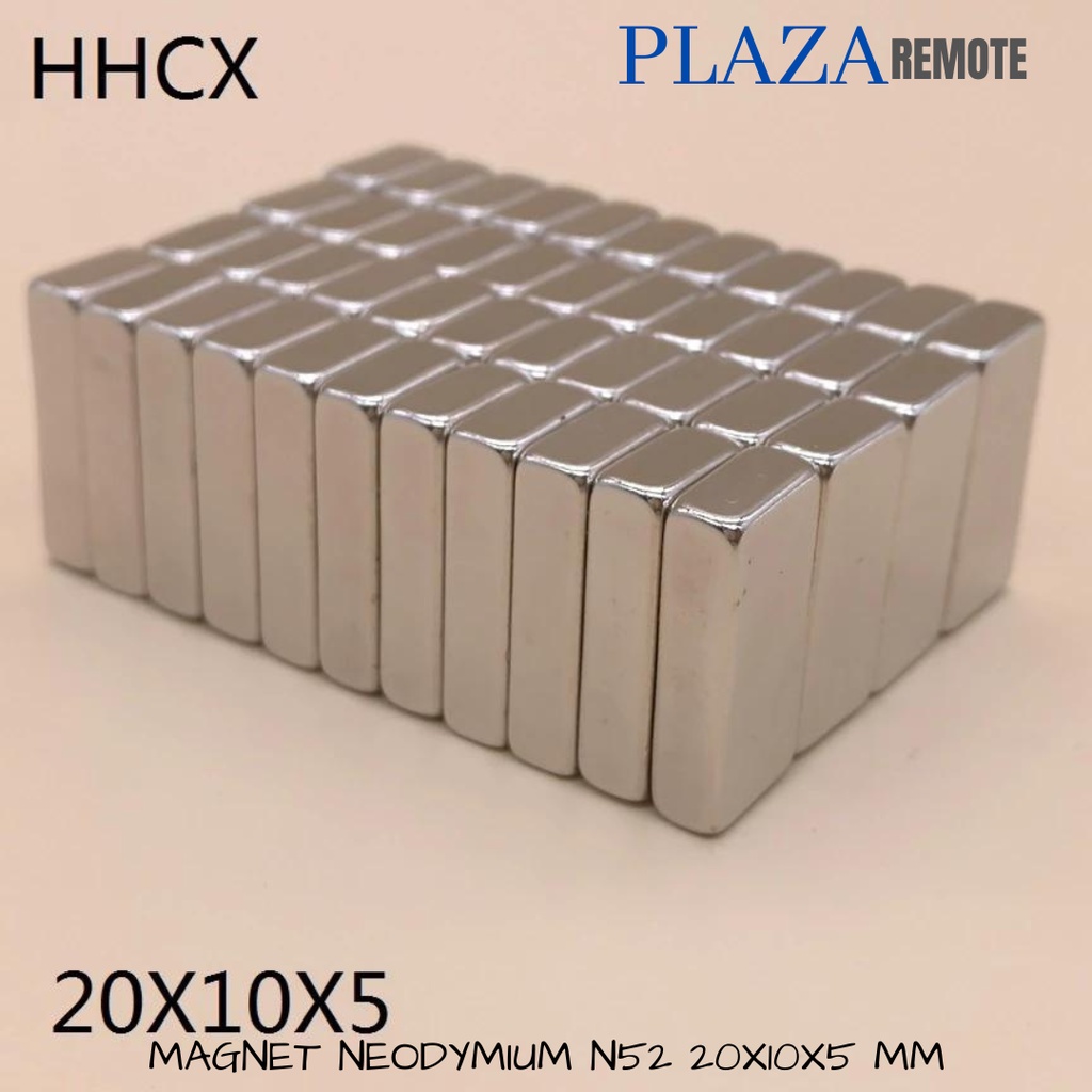 STRONG MAGNET NEODYMIUM KOTAK N52 NdFeB SQUARE 20X10X5