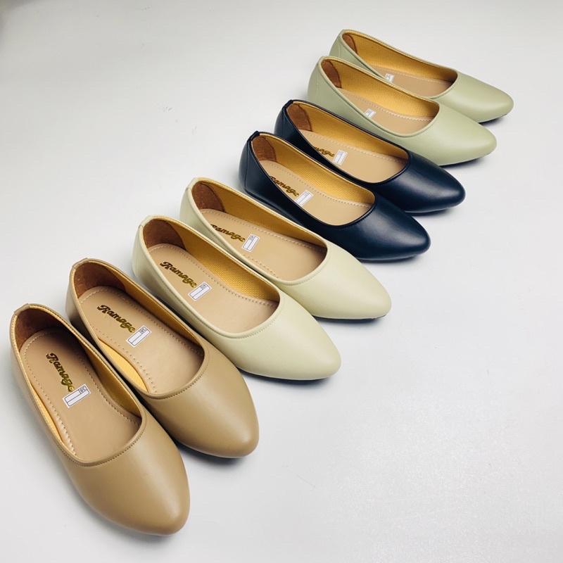 BIG SALE PROMO DN 21 -  Sepatu Balet Wanita  Flat Shoes  Sol  Karet Lentur