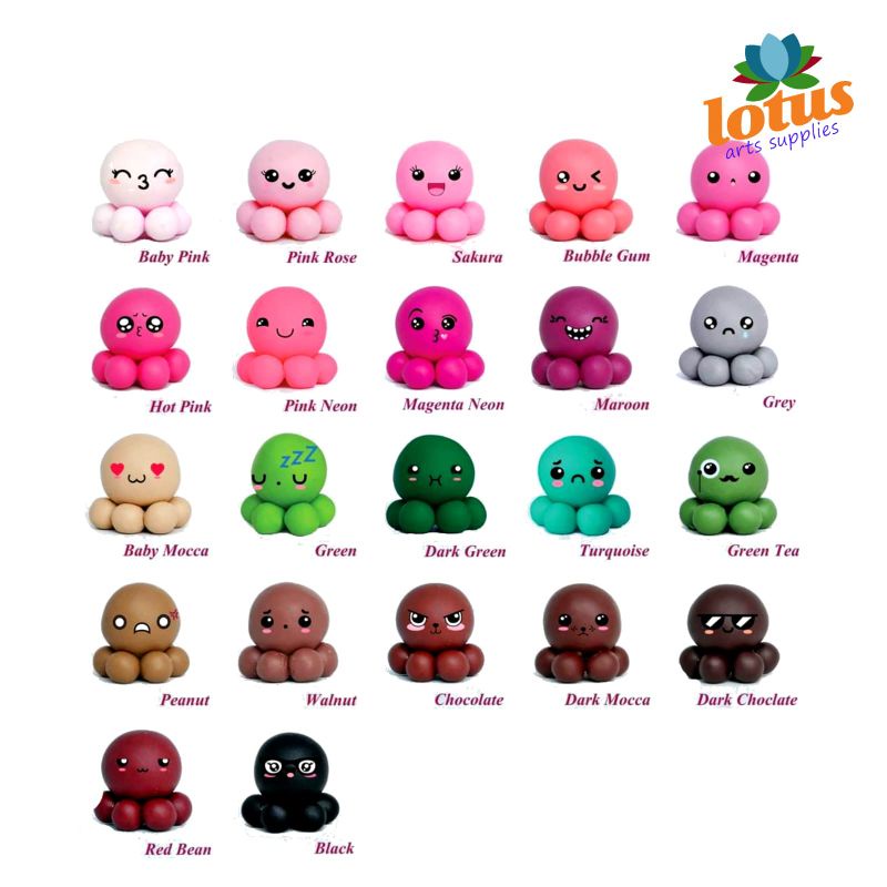 

mh Lht Air Dry Resin PorceColorful Blessing Clay 50gr
