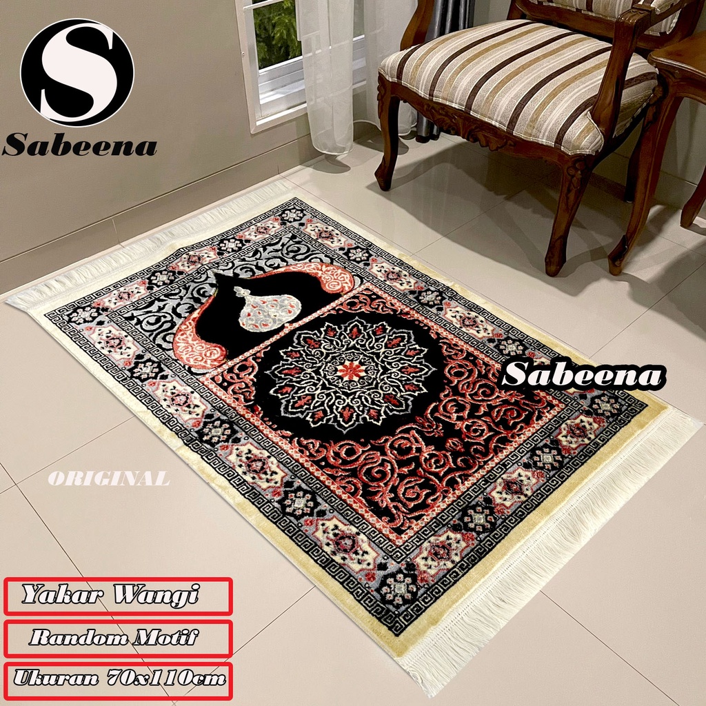 Sajadah Turkey Yakar Wangi Bulu Tebal Perlengkapan Sholat By Sabeena.Store