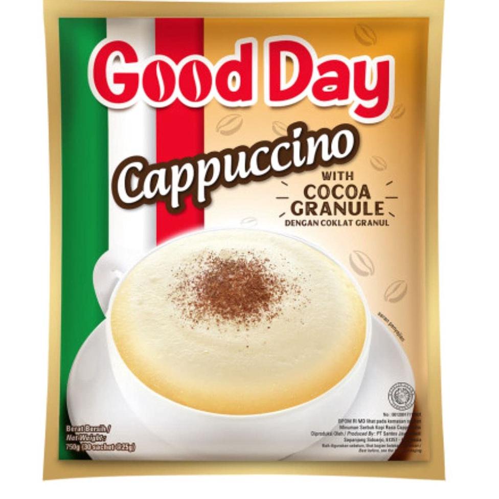 

GREAT SALES W8131 Good Day Cappuccino Renceng 10 sachet x 25gr (Goodday Cappucino) ㅰ