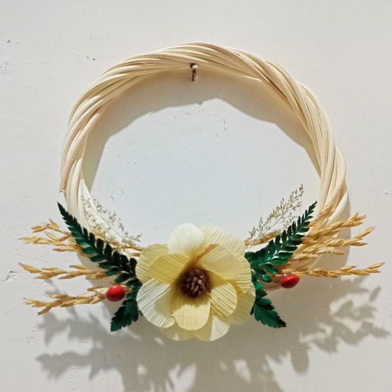 ring rotan / ring rotan hias rangkaian bunga rustic / rangkaian bunga sudut / rangkaian bunga mahar 