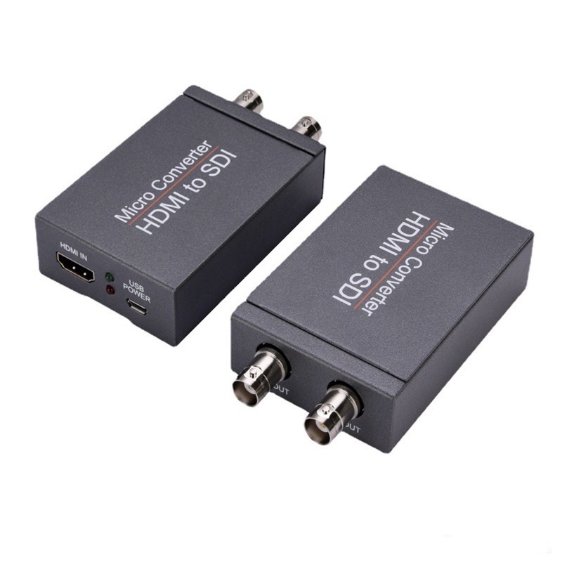 HDMI to SDI + SDI Converter FULL HD HDMI to SDI Adapter 2 SDI Output Audio Embedder Support 2.970 Gbit/s