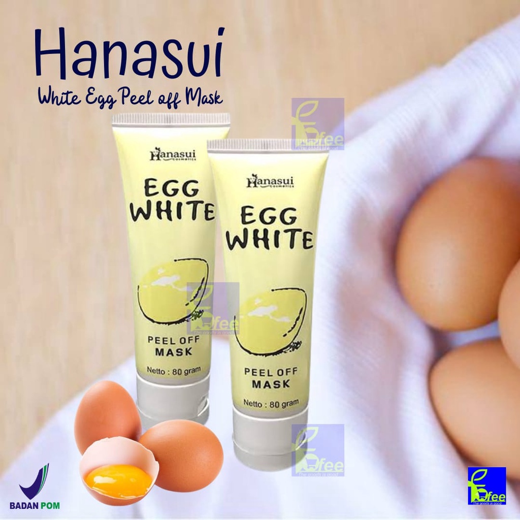[COD] - Hanasui Egg White Peel Off Mask