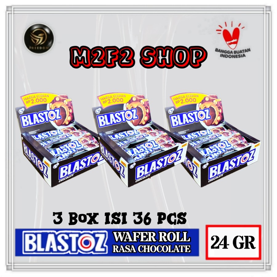 

Tango Wafer Roll Blastoz Chocolate | Krim Cokelat - 24 gr (Kemasan 3 Box)