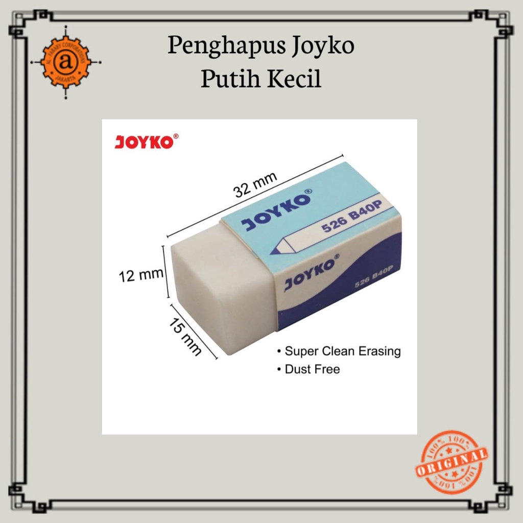 

Penghapus Eraser Joyko Putih Kecil