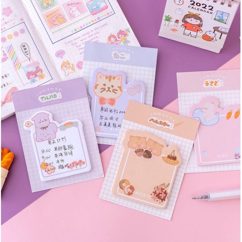 

STICKY NOTES LUCU KARAKTER WARNA PASTEL