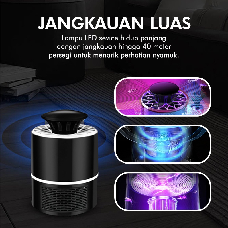 Mosquito Killer Lamp Purple Vortex / Lampu Pembunuh Nyamuk