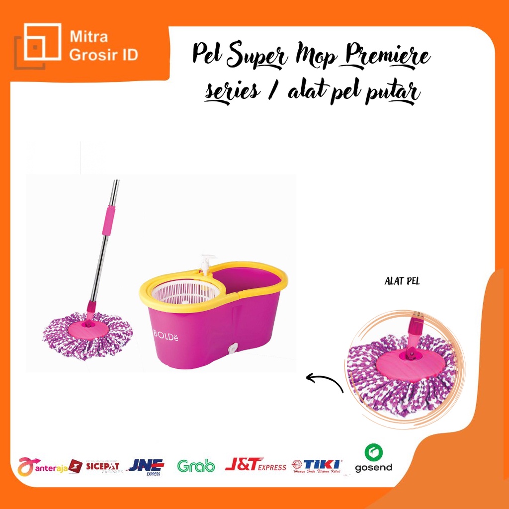 Pel Super Mop Premiere Series / Alat Pel Putar