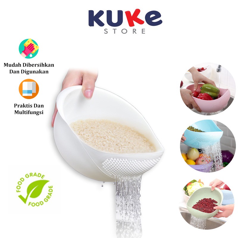 Jual Kuke Baskom Pencuci Buah Sayur Beras Alat Cuci Beras Buah Dan Sayur Wadah Cuci Beras