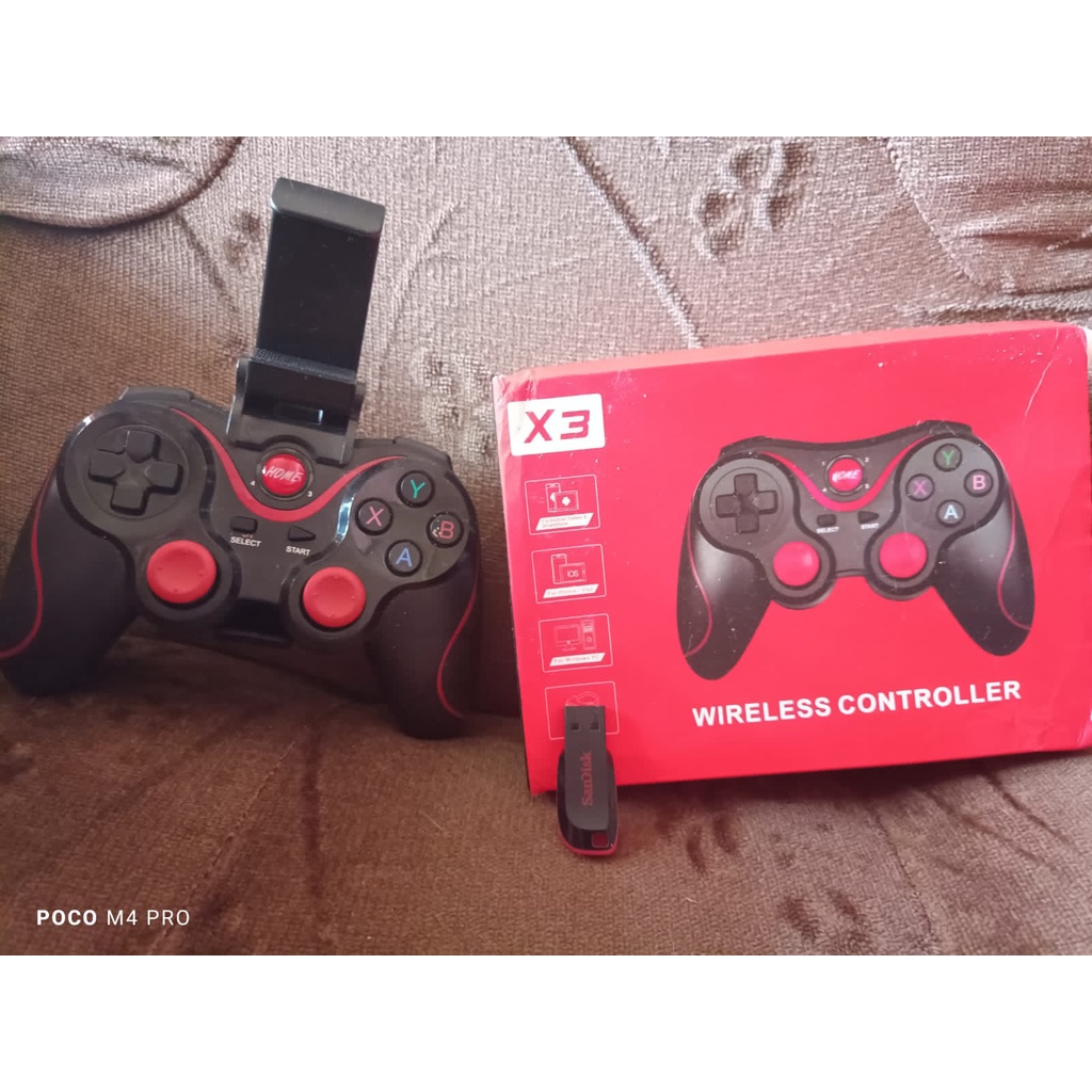 Paket Flashdisk Batocera 64gb Full Game + Stick/Controller PC + Gamepad X3 second bekas murah flash 