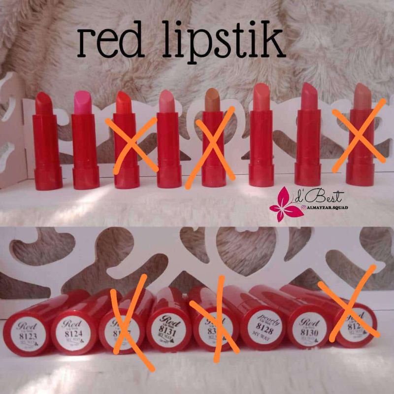 PROMO SALEE LIPSTIK MATTE RED DAN PEARLY BY MY WAY