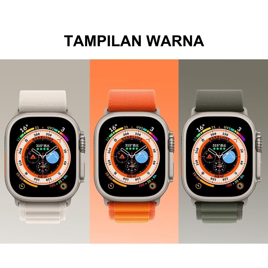 Iwatch Ultra Alpine Loop Nylon Band Tali Strap Jam Tangan for Apple Watch Series Ultra  38mm/42mm