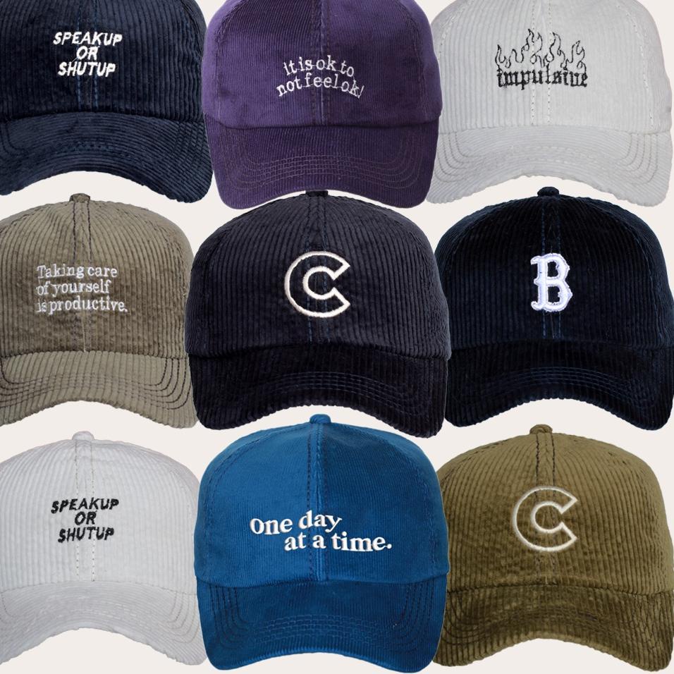 Stok Terbatas CORDUROY CAPS BORDIR