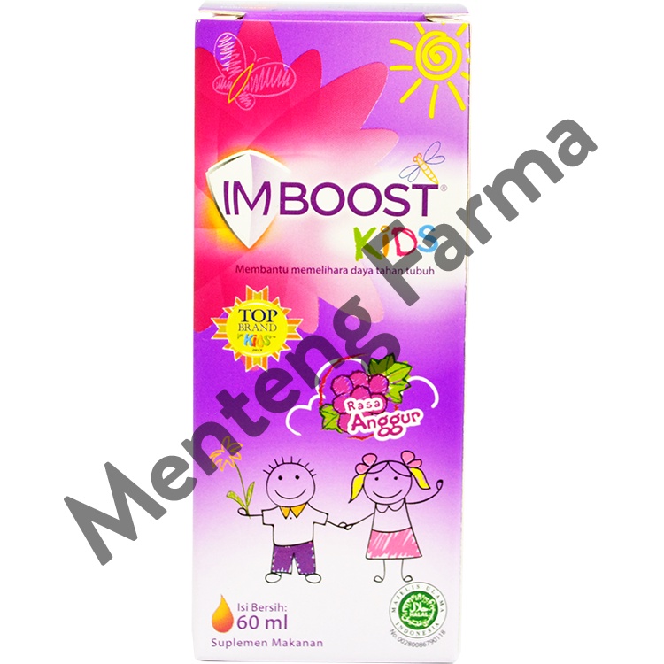 Imboost Kids Syrup Rasa Anggur 60 ML - Suplemen Daya Tahan Tubuh Anak