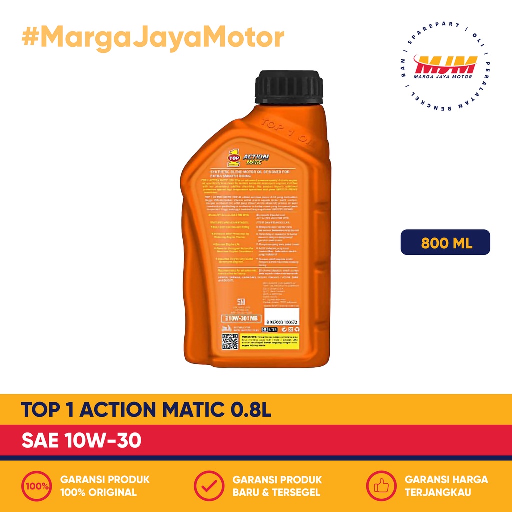 Top1 Action Matic 10W/30 800ml Top1 Oil 0.8L