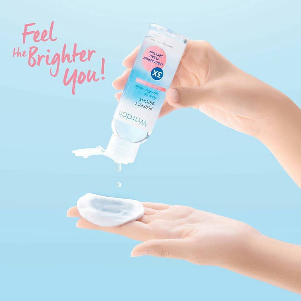 WARDAH PERFECT BRIGHT TONE UP MICELLAR WATER BRIGHTENING + REFRESH 100ML