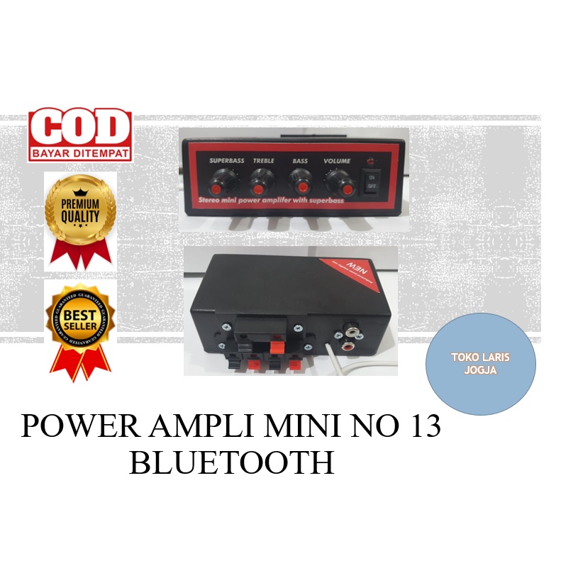 Terlaris - Power Ampli mini Stereo No 13 Bluetooth - Power Ampli Mini 4 ch