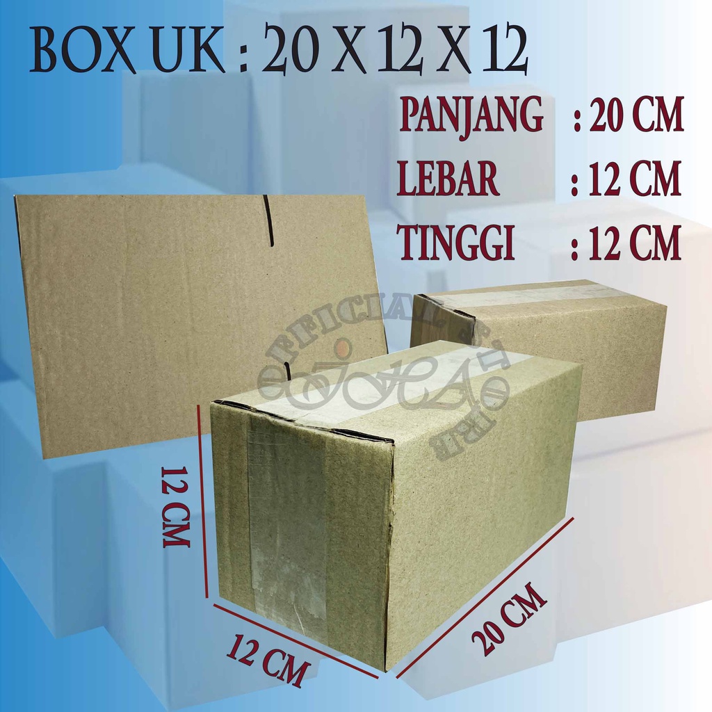 

box packing uk. 20X12X12 cm kerdus karton packing online murah