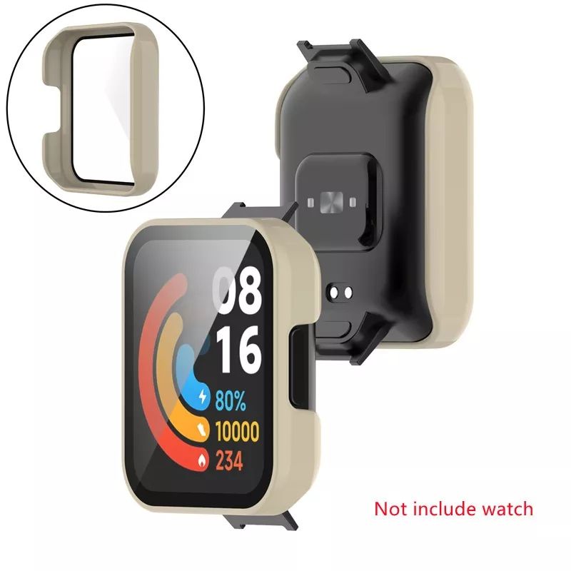 Hard Case PC Redmi Watch 2 Lite / Redmi Watch 3 Bumper 2in1 With Tempered Glass Screen Protector