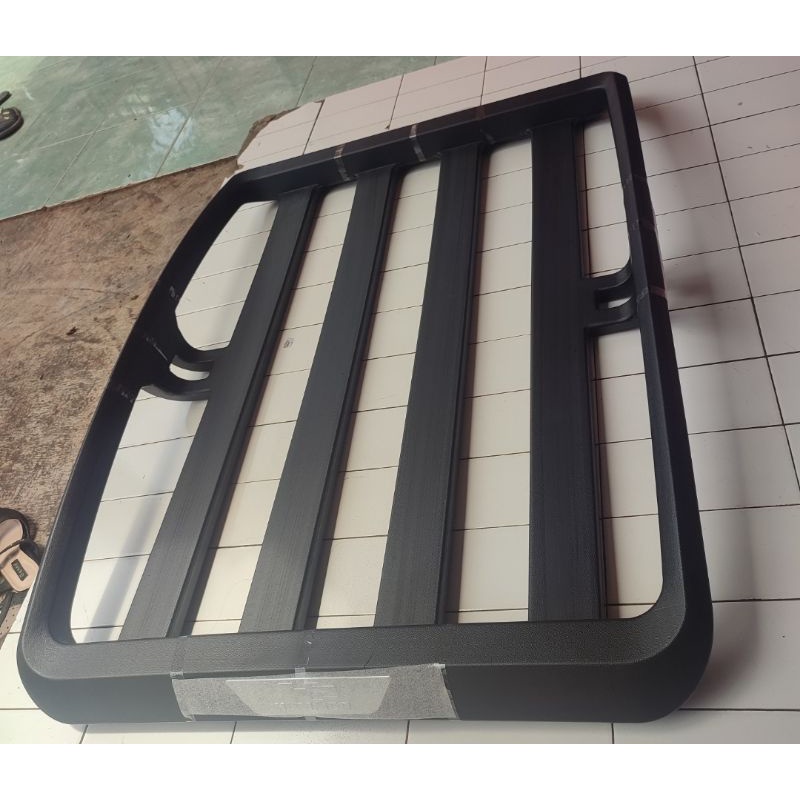 kaki rack(crossbar) + roof rack hummer(paket) jepit roofrail rush/terios, pajero, fortuner lama