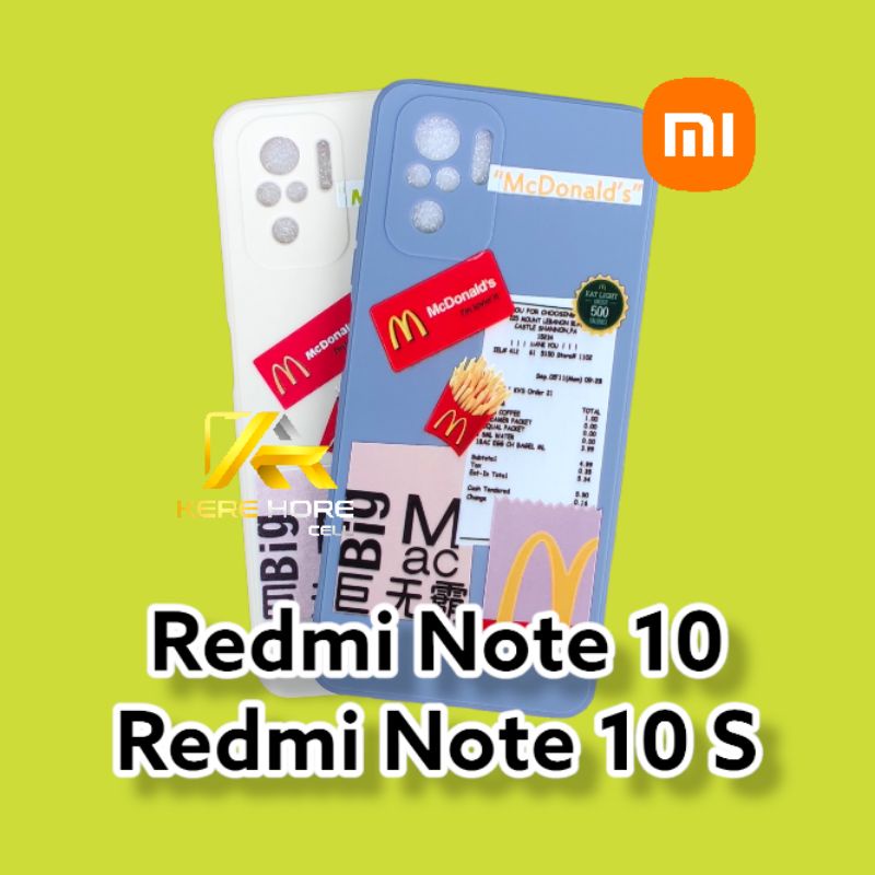 CASE MCDONALDS REDMI NOTE 10/10S SOFTCASE MCDONALDS REDMI NOTE 10/10S