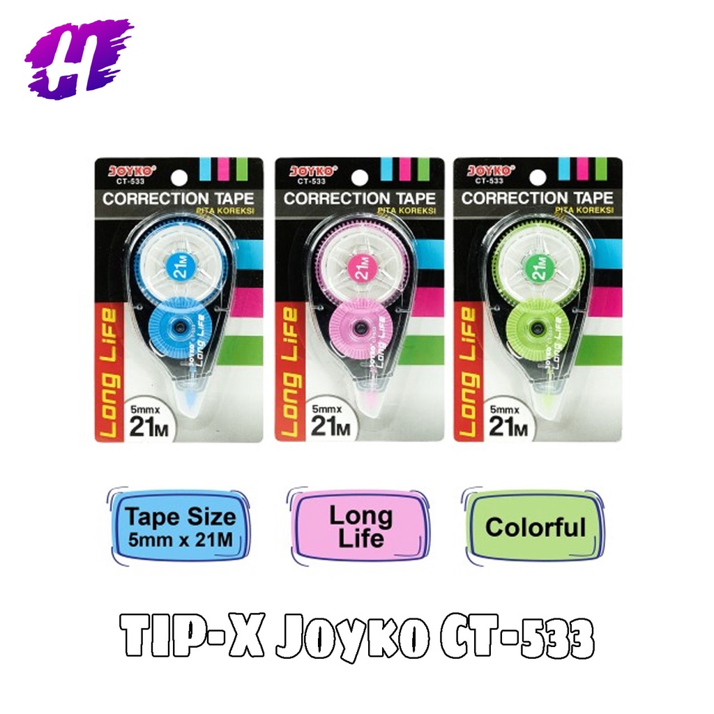 

Correction Tape / Pita Koreksi Joyko CT-533