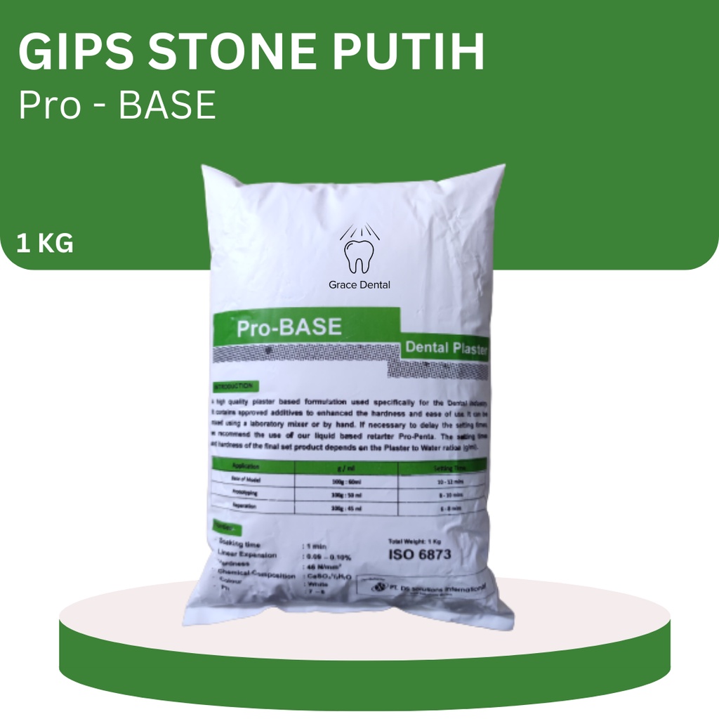 Dental Stone Putih / Gyps Putih /Pro Base / Gyps Dental Moldano Tipe 1