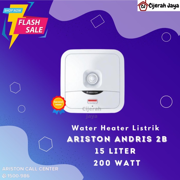 Pemanas Air Listrik Ariston 15 liter ( Water Heater listrik Ariston )