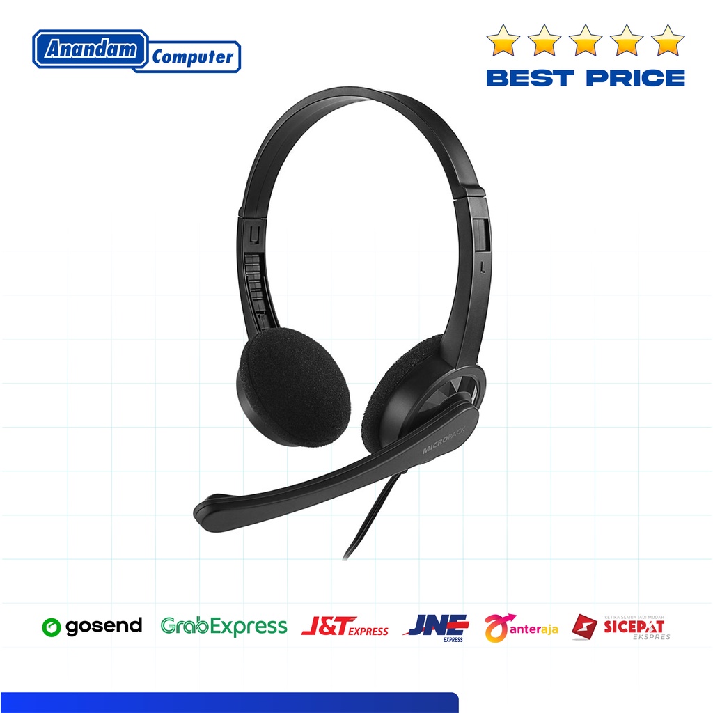 Micropack MHP-01 Stereo USB Wired Headset with Mic