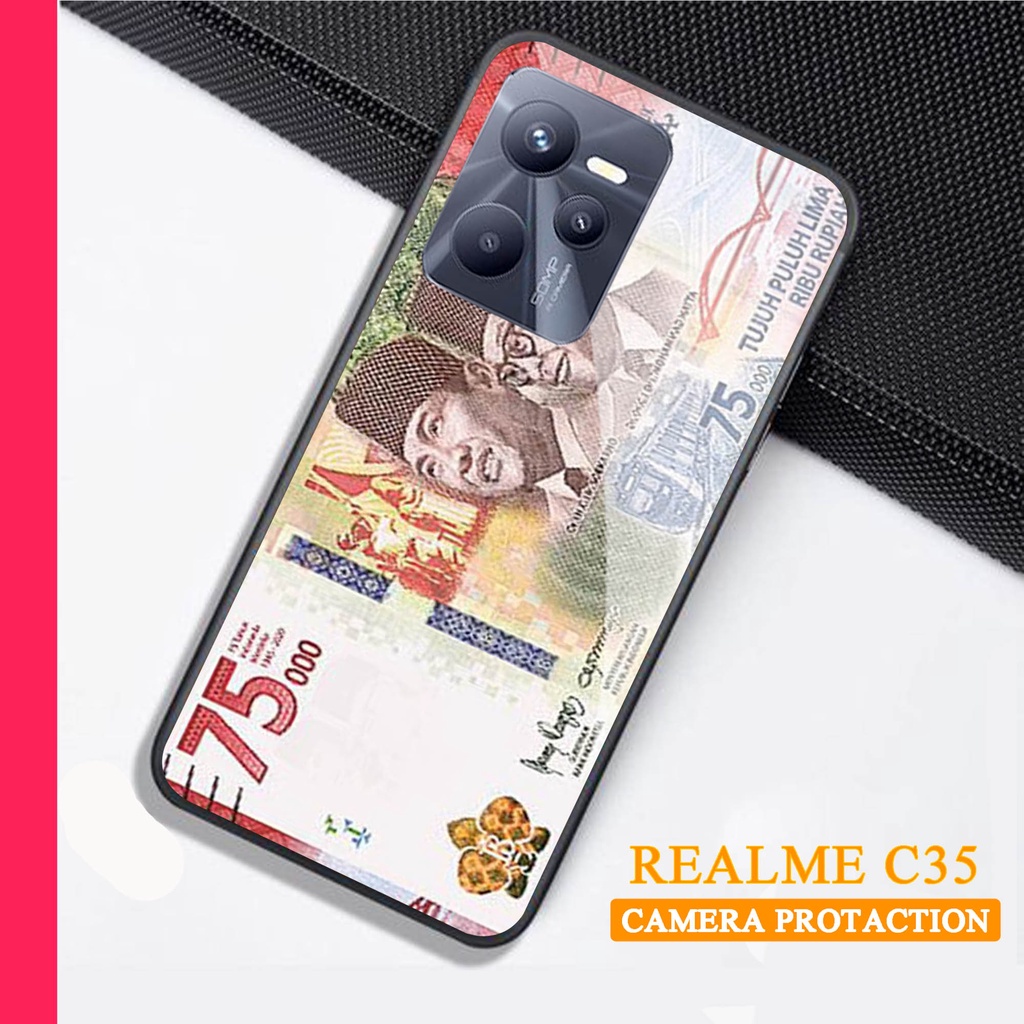 Softcase Glass Kaca REALME C35 - Case Handphone REALME C35 [T25]
